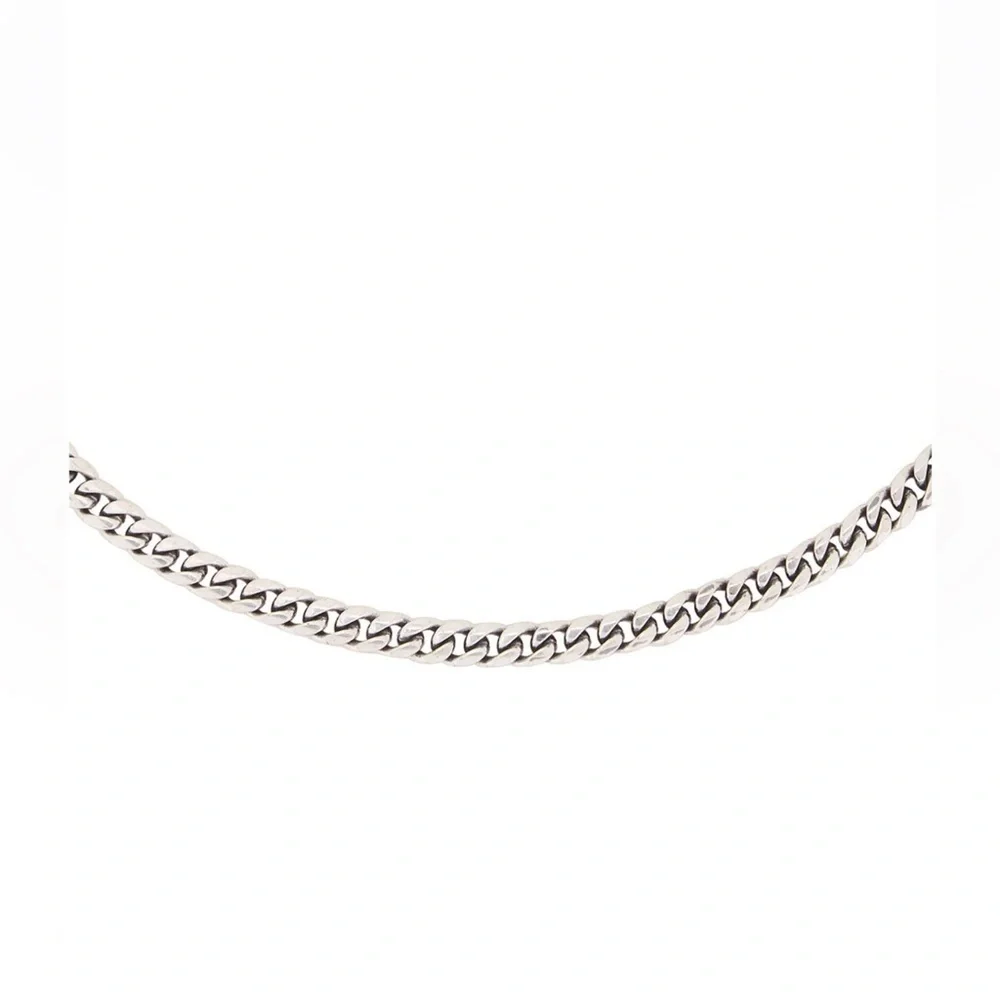 NWOT Serge de Nimes Curb Chain Necklace in Silver